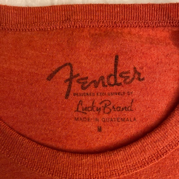 Lucky Brand Fender Guitar Graphic T Shirt Mens Medium - Picture 3 of 3